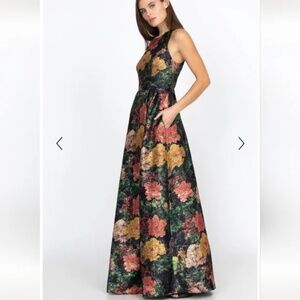 BAYANI JACQUARD DRESS Tulle $795 Size 6/8 Soft & Comfortable STUNNING!